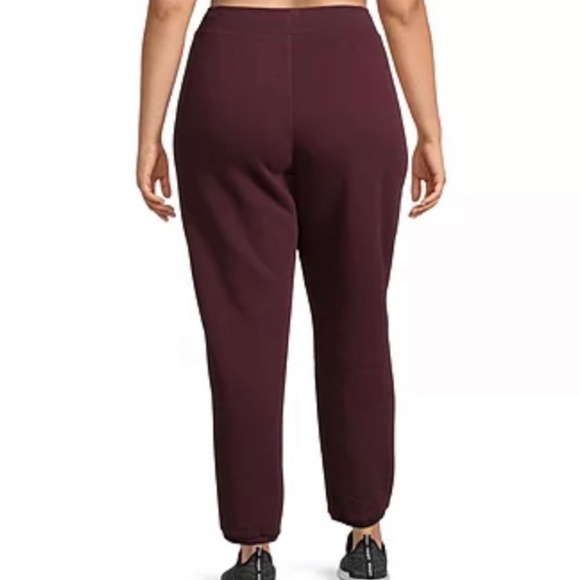 Xersion Women's Plus Size Dark Burgundy Mid Rise Jogger Pant Size 2X - Picture 2 of 7